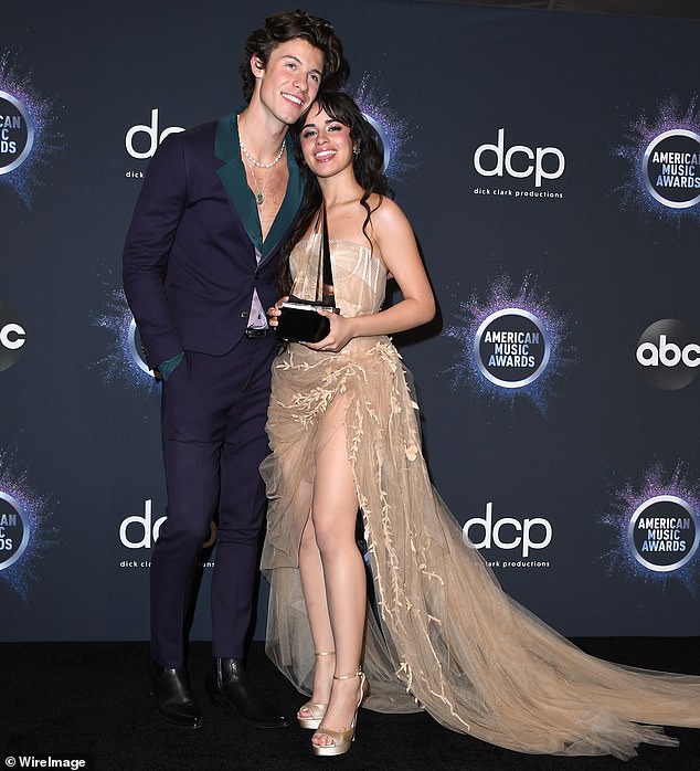 Camila broke up with Canadian singer Shawn Mendes, 25, for the second time in 2023, after they first dated between 2018 and 2019 (pictured in 2019).