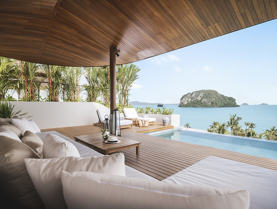 Fiona says Anantara has “all the makings of five-star luxury”.  Above is one of the hotel's lavish villas with tropical rain showers and a private plunge pool.