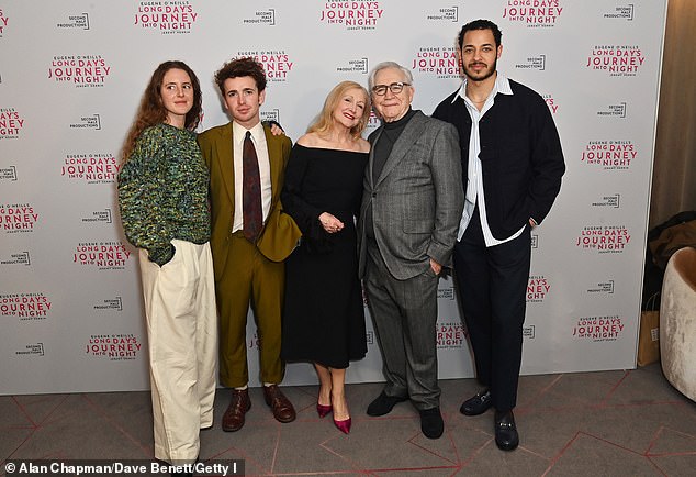 Cast members Louisa Harland, Laurie Kynaston, Patricia Clarkson, Brian Cox and Daryl McCormack attend the press night.