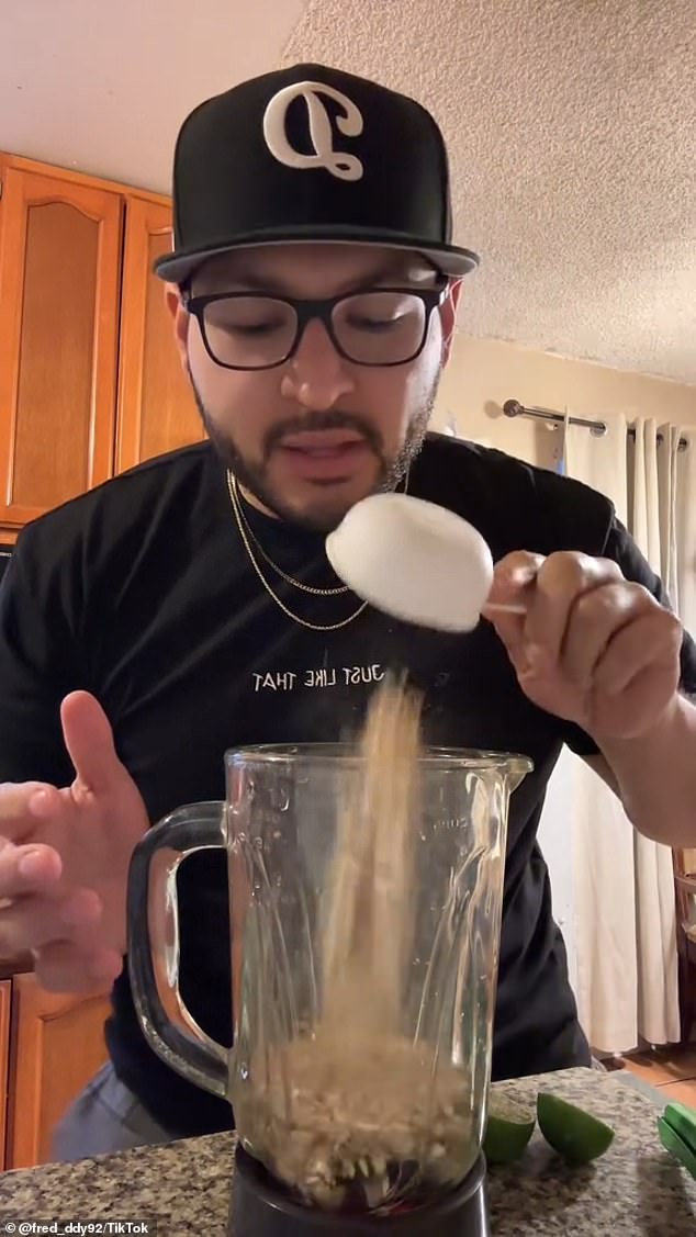 Fred_ddy92 shares his daily progress while doing OAT-zempic on his TikTok