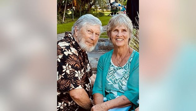 Couple Jack and Linda Davis (pictured), both in their 80s, died in the crash just minutes from their home in San Mateo County.