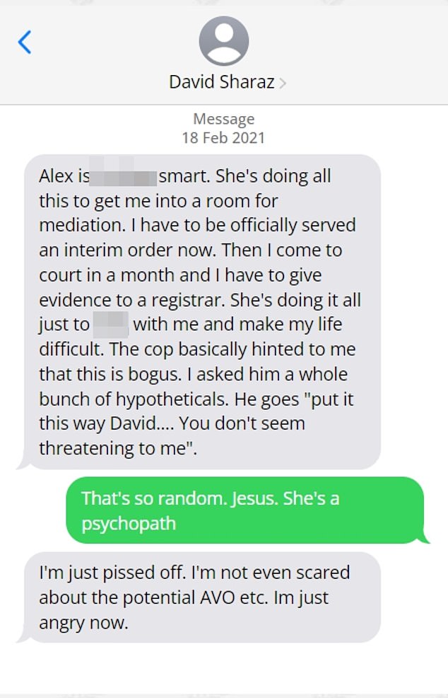 Texts between Brittany Higgins and David Sharaz may be revealed for the first time (mockup shown)