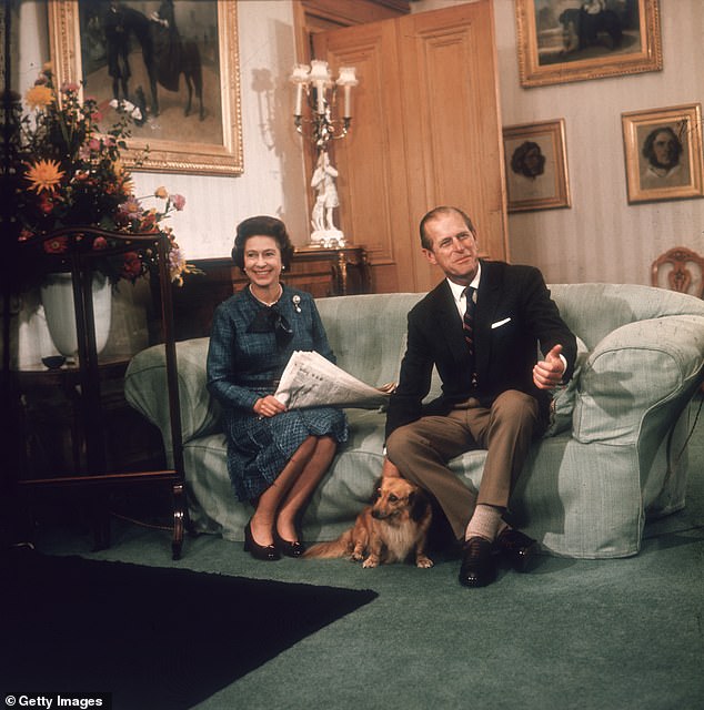 Queen Elizabeth II with her husband, the Duke of Edinburgh, at Balmoral on 26 September 1976.