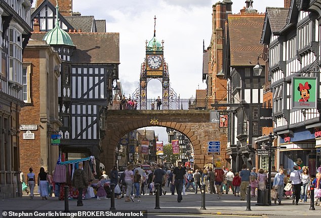 Areas with the biggest rent increases include the city of Chester, where values ​​have risen by 3.9 per cent in the past three months