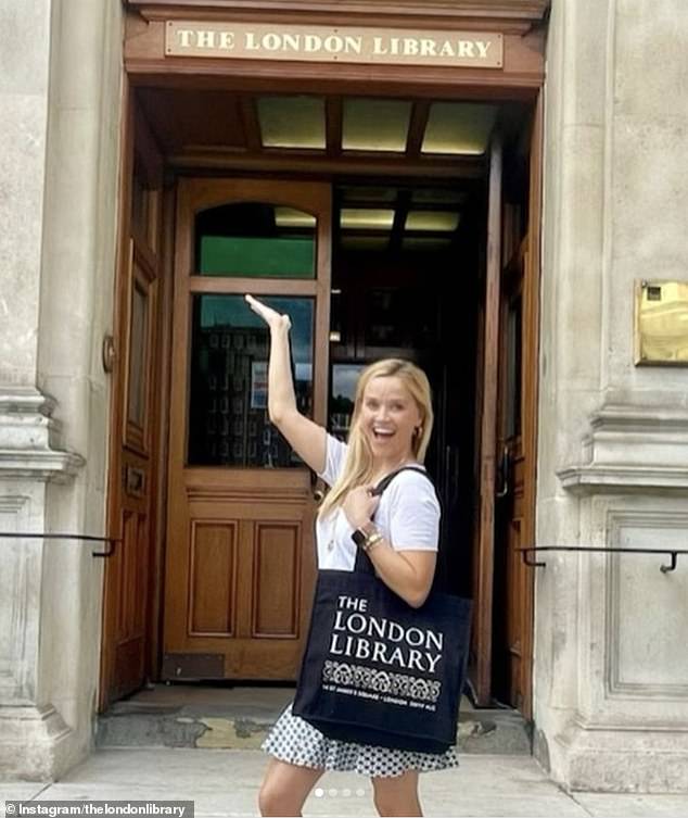 And famous actress Reese Witherspoon (pictured) made sure to stop by during her trip to London