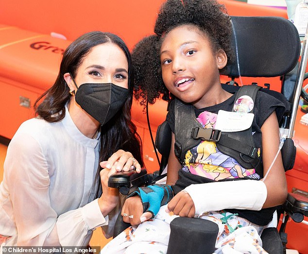 The Duchess of Sussex visited the hospital on March 21, when she led a 'Literally Healing' session