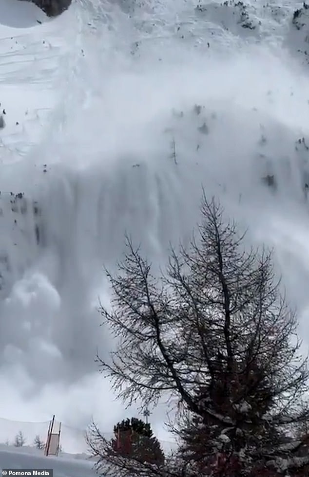 Authorities warn that there is still a risk of avalanches amid hurricane-force winds in the region