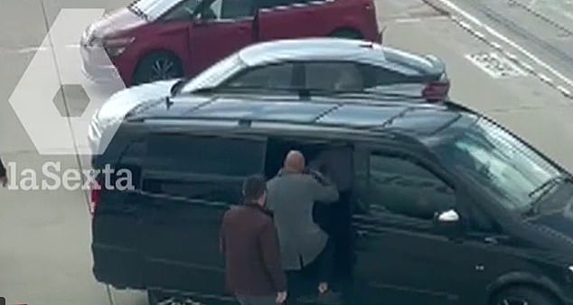 Footage emerged on Wednesday showing the 46-year-old man entering a Civil Guard van shortly after 10.30am local time, after officers had awaited his arrival at Barajas airport in Madrid.