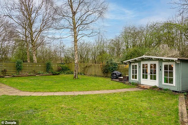 The first of our luxury garden sheds is located in the grounds of a four-bedroom property for sale
