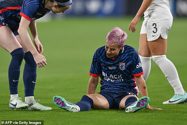 Albert, who wears the number 15 that Rapinoe wore with the USWNT, previously liked an Instagram post that mocked the midfielder for an injury she suffered in the final game of her career in 2023.
