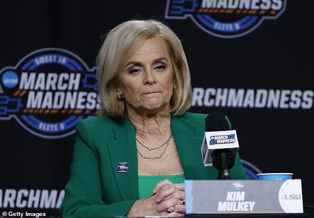 LSU head coach Kim Mulkey claimed they didn't miss the national anthem intentionally.