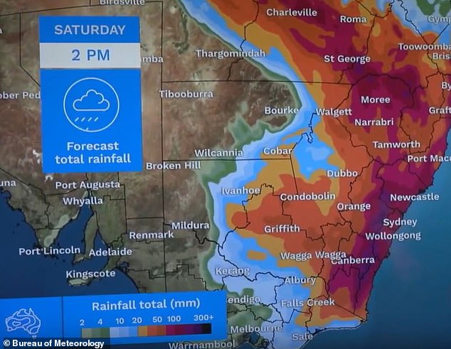 Met offices have warned that those living in south-east Queensland to the south coast of New South Wales will have a miserable few days from Thursday to Saturday.