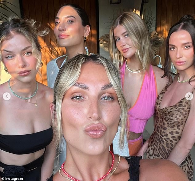 In photos shared on Instagram, the 30-year-old appeared to be having the time of her life while partying with friends, including fellow girlfriend Lauren Dunn.