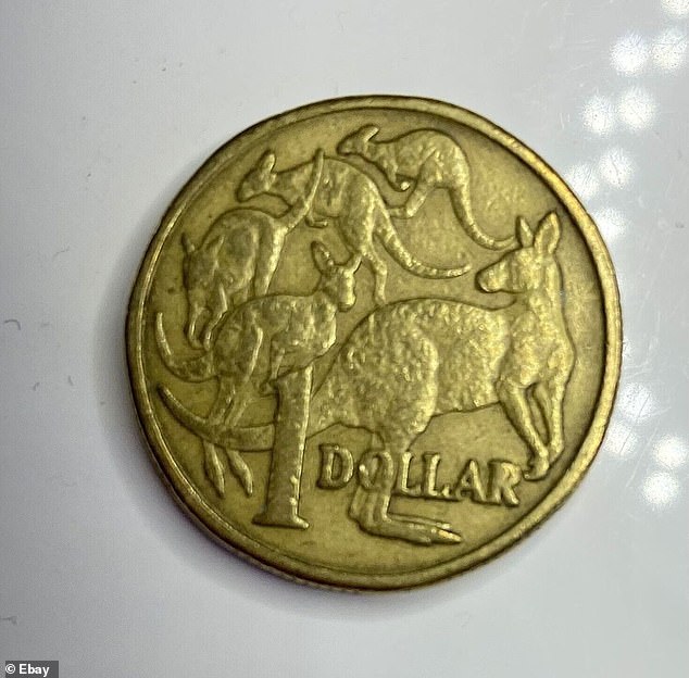 The error in the letter 'R' in 'DOLLAR" This $1 coin minted in 1984, the year Australians were introduced to the gold coin, has seen the value jump to $45.