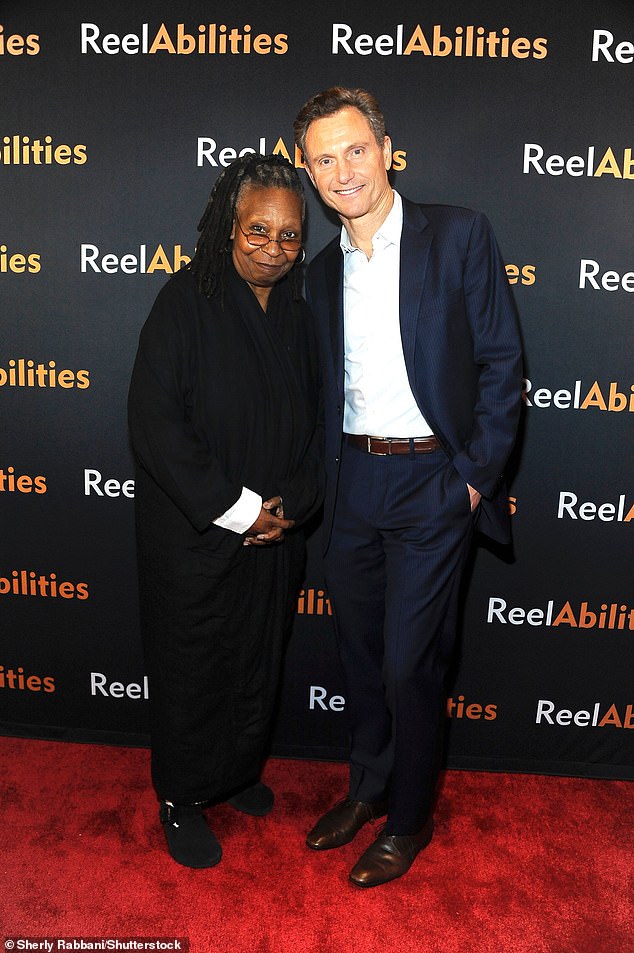 Goldberg also posed with director and star Tony Goldwyn.