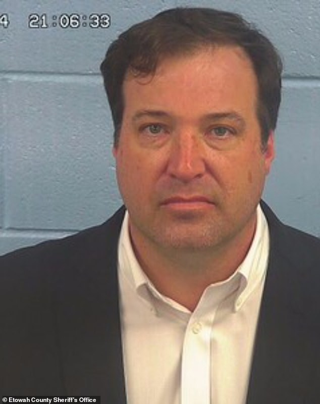 Cox (pictured in January), who founded Gadsden Dental Clinic in 2017, was arrested after officers found high employee turnover within his business between June 2020 and April 2021.