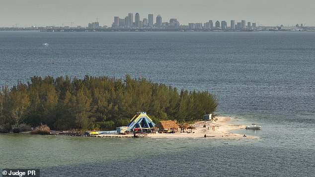 The 9-acre island is also caught in the middle of an ongoing zoning battle.