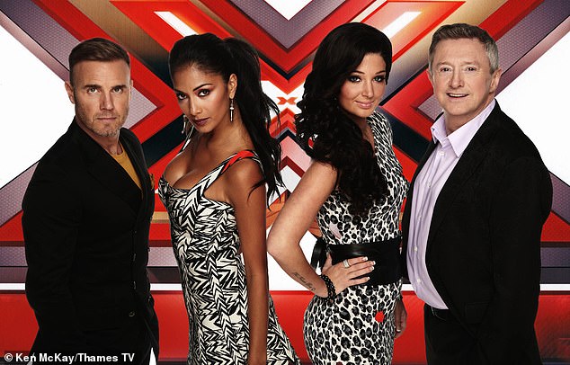 The Pussycat Doll, 45, first appeared as a judge in 2012 and mentored over-25s on series 14 (pictured alongside Gary Barlow, Tulisa Contostavalos and Louis Walsh).