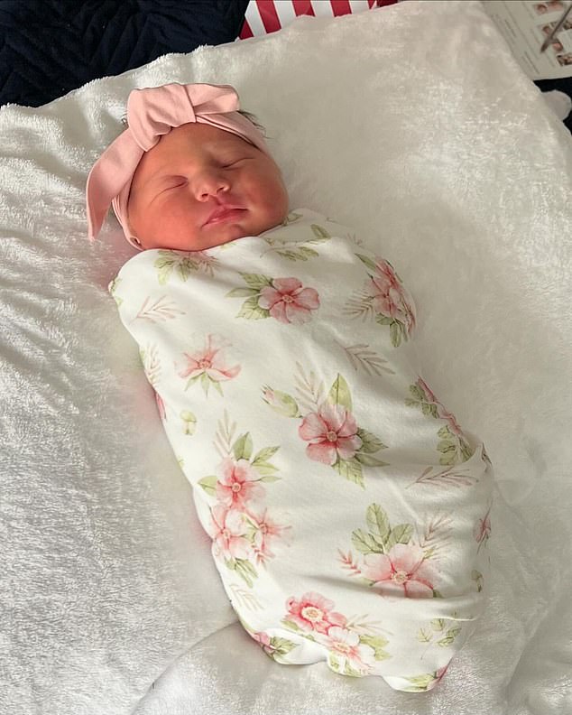 Kada Sophie Cripps was born earlier this month, Cripps confirmed on Instagram