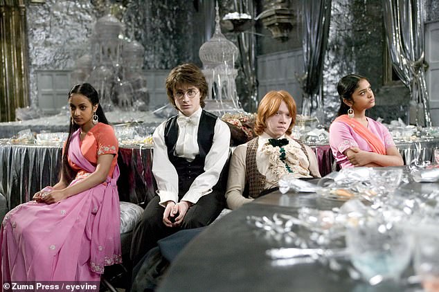 The actress is best known for playing Padma Patil (far right) in the hit film series, most notably The Goblet of Fire.