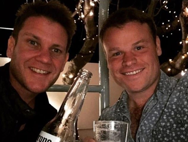 Taylor Auerbach (right), former producer of the network's Spotlight show, filmed himself late last year smiling as he destroyed a set of golf clubs belonging to his former colleague, Steve Jackson (left).
