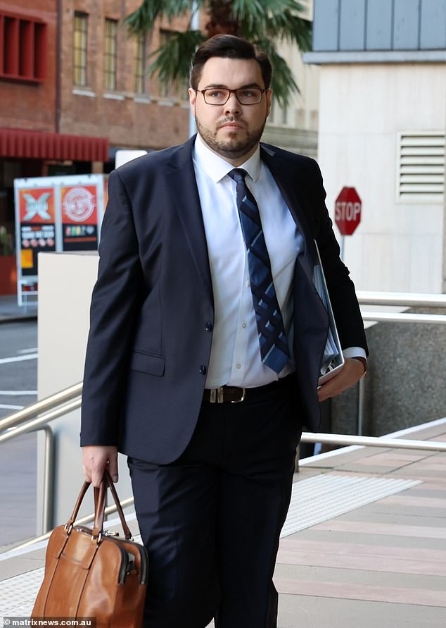 Auerbach was asked about the video in the Federal Court on Thursday during Lehrmann's (pictured) defamation case against Network Ten and Lisa Wilkinson.