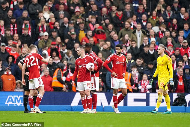 Nottingham Forest also received a four-point deduction this season for the same penalty.