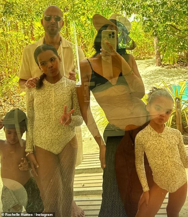 Earlier this week, Rochelle shared a family photo of herself alongside her husband Marvin, 39, and their children Alaia-Mai, 10, Valentina, six, and Blake, three.