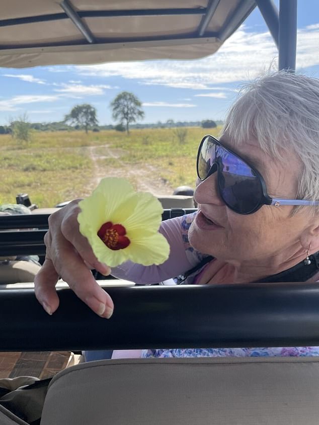 Mattson's family shared heartbreaking photos taken the day she was murdered, showing her holding a flower inside a safari vehicle.