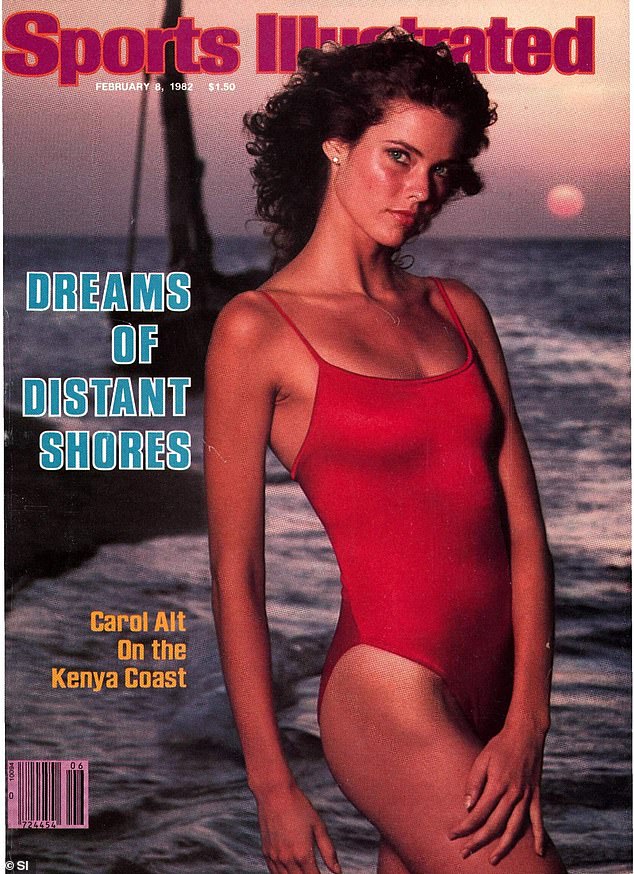 She was the pin-up of the '80s. Here Alt sports a red one-piece swimsuit for a 1982 Sports Illustrated cover.