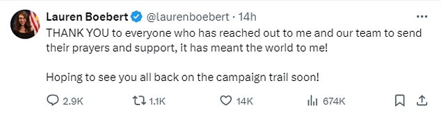 1712244702 876 Lauren Boebert is back on the campaign trail already days