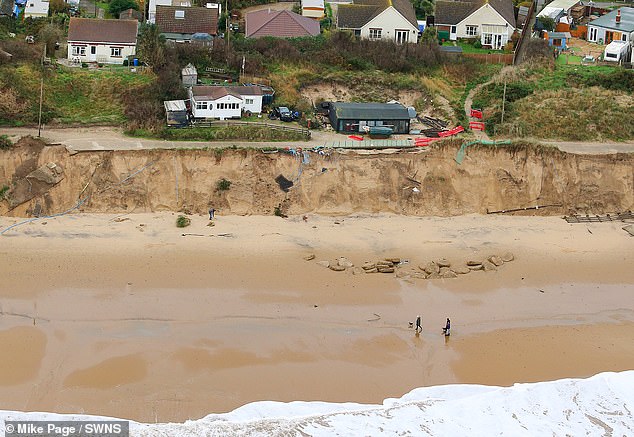 Now their house is at risk of falling over the edge of the cliff and back into the sea, again due to further erosion.