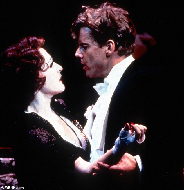 Glenn, pictured with Alan Campbell in the Broadway run of Sunset Boulevard, was praised for her Broadway performance and won a Tony.