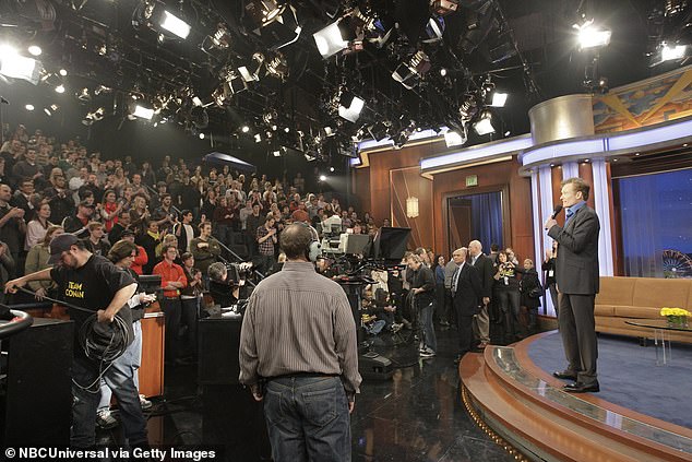 O'Brien had hosted The Tonight Show from June 2009 to January 2010; in the photo 2010