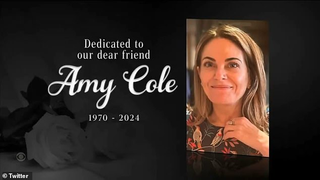 A title card honoring 53-year-old executive assistant Amy Cole appeared at the end of the episode.  Cole died on March 31 after a battle with cancer.
