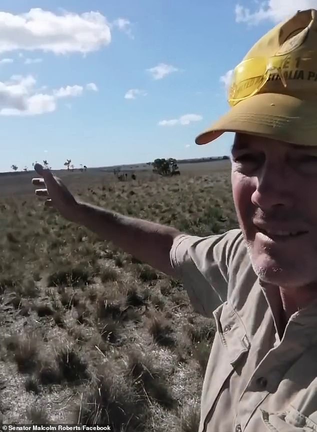 In his video, Piper showed how his property would be surrounded by the proposed wind farms.