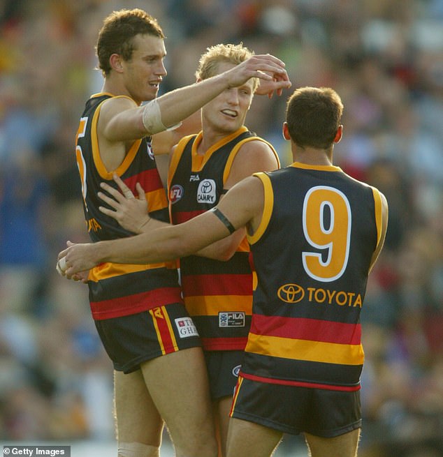 Ryan Fitzgerald (pictured left) played for Adelaide Crows in 2002 before having to retire from the sport due to a knee injury.