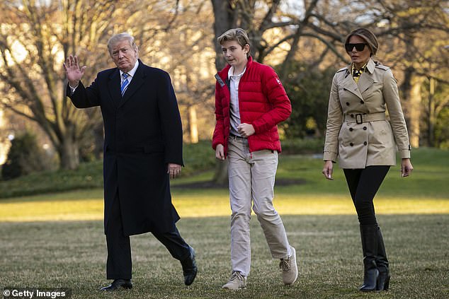 Barron has inherited his parents' height, and former model Melania Trump is 5'11."