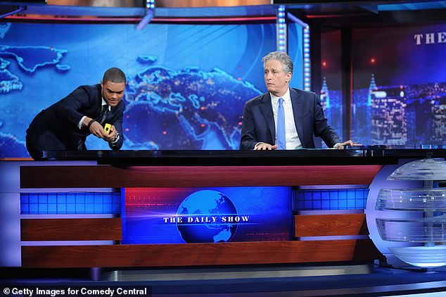 The 45-year-old African-American criticized DEI following Jon Stewart's (pictured) grand return to the late-night show last month as a weekly host and executive producer throughout the presidential election cycle.