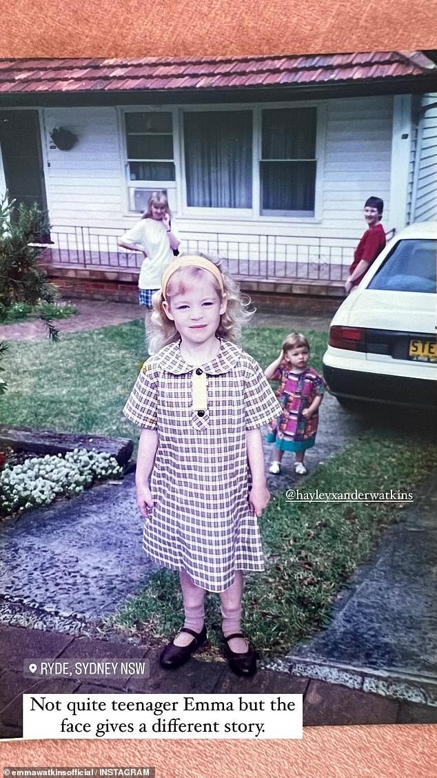 The popular children's entertainer, who won an ARIA last year, also posted another photo of herself in a school uniform.