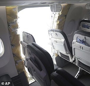 Six Alaska Airlines passengers sued Boeing after their horror flight in which a door plug exploded at 16,000 feet, forcing a dramatic emergency landing in Oregon.