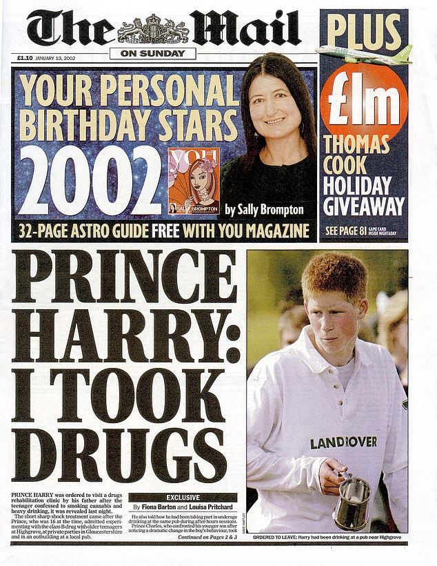 Harry was ordered by his father to visit a drug rehabilitation clinic after it was revealed that he had been smoking cannabis and engaging in binge drinking.