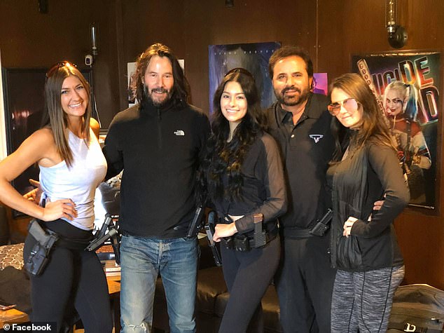 McBride with Keanu Reeves, second from left, in Taran Tactical published December 2019