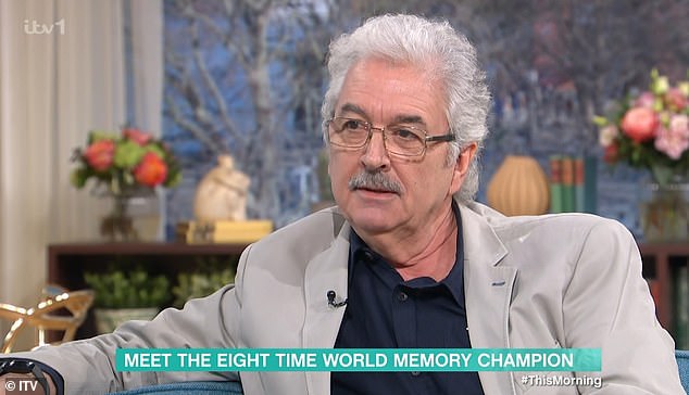 The mnemonist appeared on This Morning today to share the practical tips he used to win the World Memory Championships a record eight times.