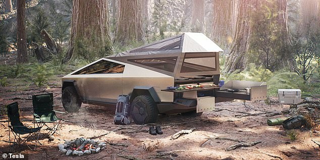 Tesla released photos of its Basecamp tent when it announced the Cybertruck in 2019, promising a unique and comfortable camping experience.