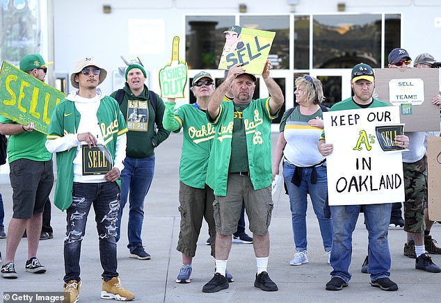Bay Area fans vigorously protested the relocation during the team's home opener.