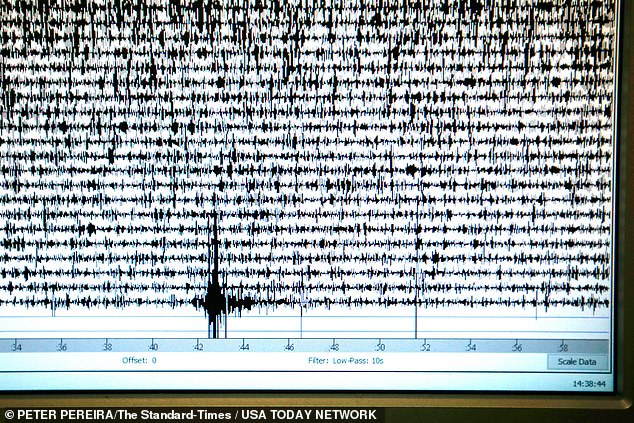 The earthquake was recorded by the seismograph at the Sea Lab Marine Science Education Center in New Bedford.