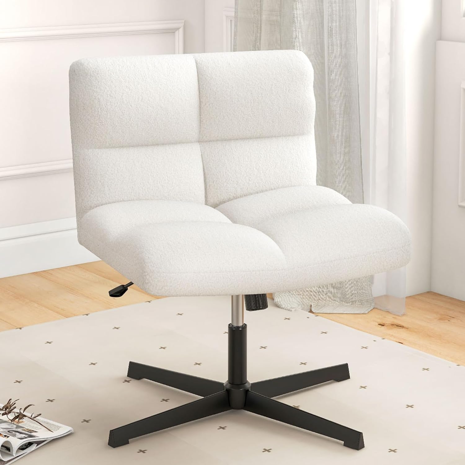 Giantex chair with crossed legs