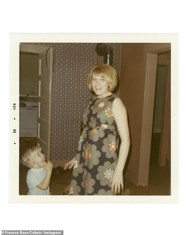 Seen here is a young Kurt with his mother Wendy.