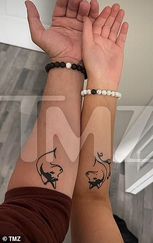 The pair even celebrated by getting matching tattoos